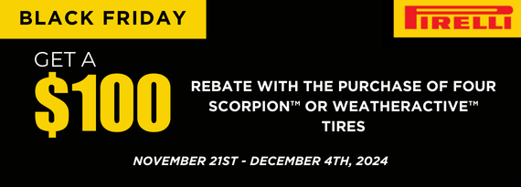 Pirelli Black Friday Rebate